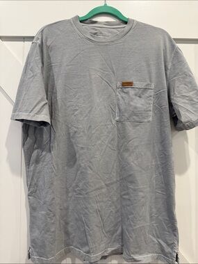 Men's Pendleton Pocket T-Shirt in Light Gray Blue
